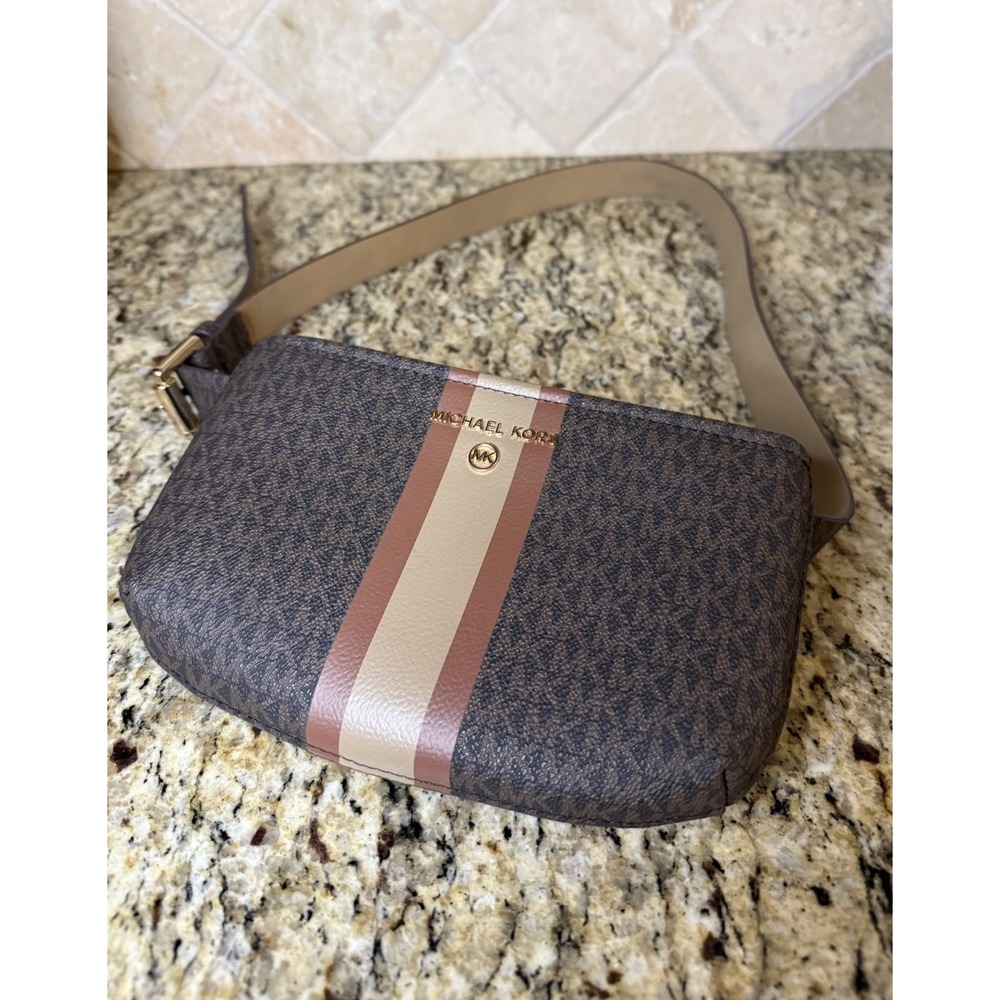 Michael Kors Adjustable Belt Waist Bag Fanny Pack MK Logo  S/M NWOT‎